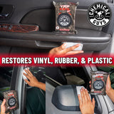 VRP PROTECTANT CAR WIPES FOR VINYL, RUBBER, AND PLASTIC (50 WIPES)