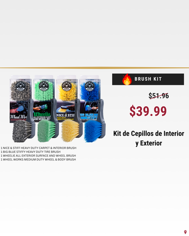 Black Friday 2025: Kit de Cepillos Interior y Exterior