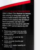 Adam's Black Trim Restorer 4oz